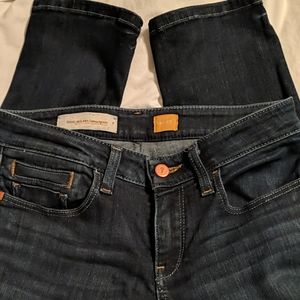 Pilcro and Letterpress Dark Wash Ankle Jeans